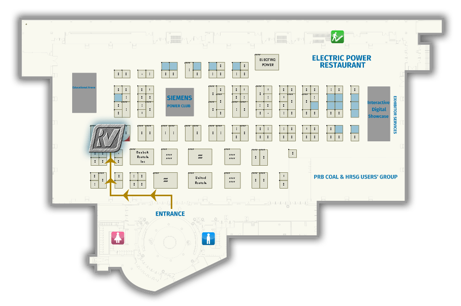 2019 electric power exhibit hall map